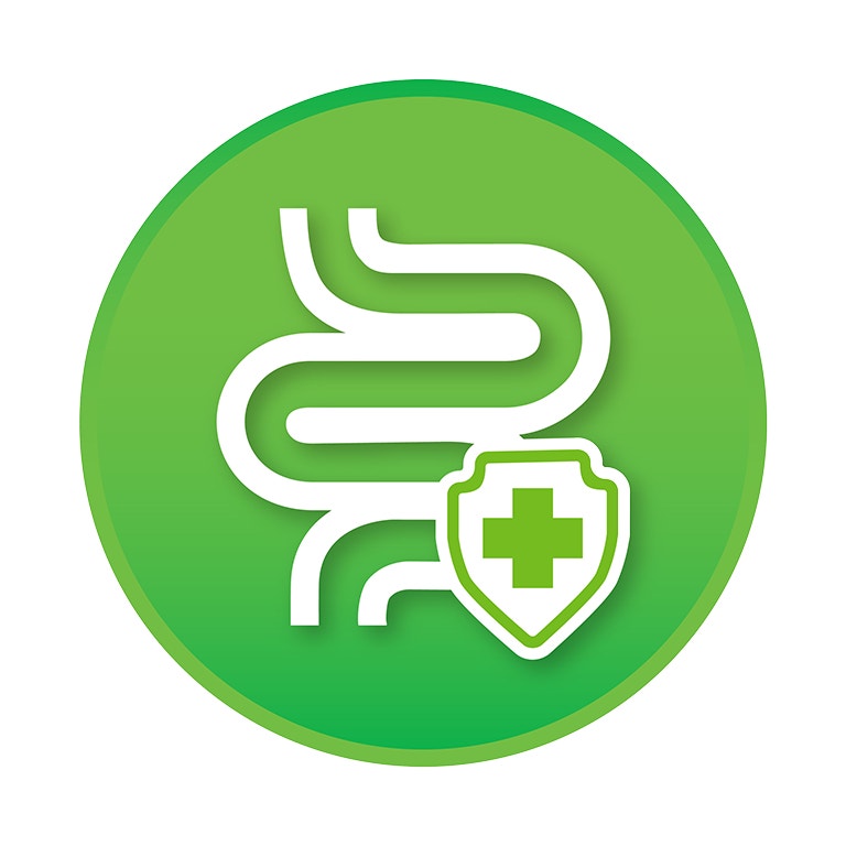 <p><strong>PROBIOTIC &amp; PREBIOTIC</strong><br>Promotes growth of good bacteria and reduces growth of bad bacteria in the gut</p>