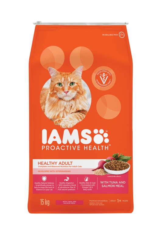 IAMS PROACTIVE HEALTH HEALTHY ADULT WITH TUNA AND SALMON MEAL 6x1kg